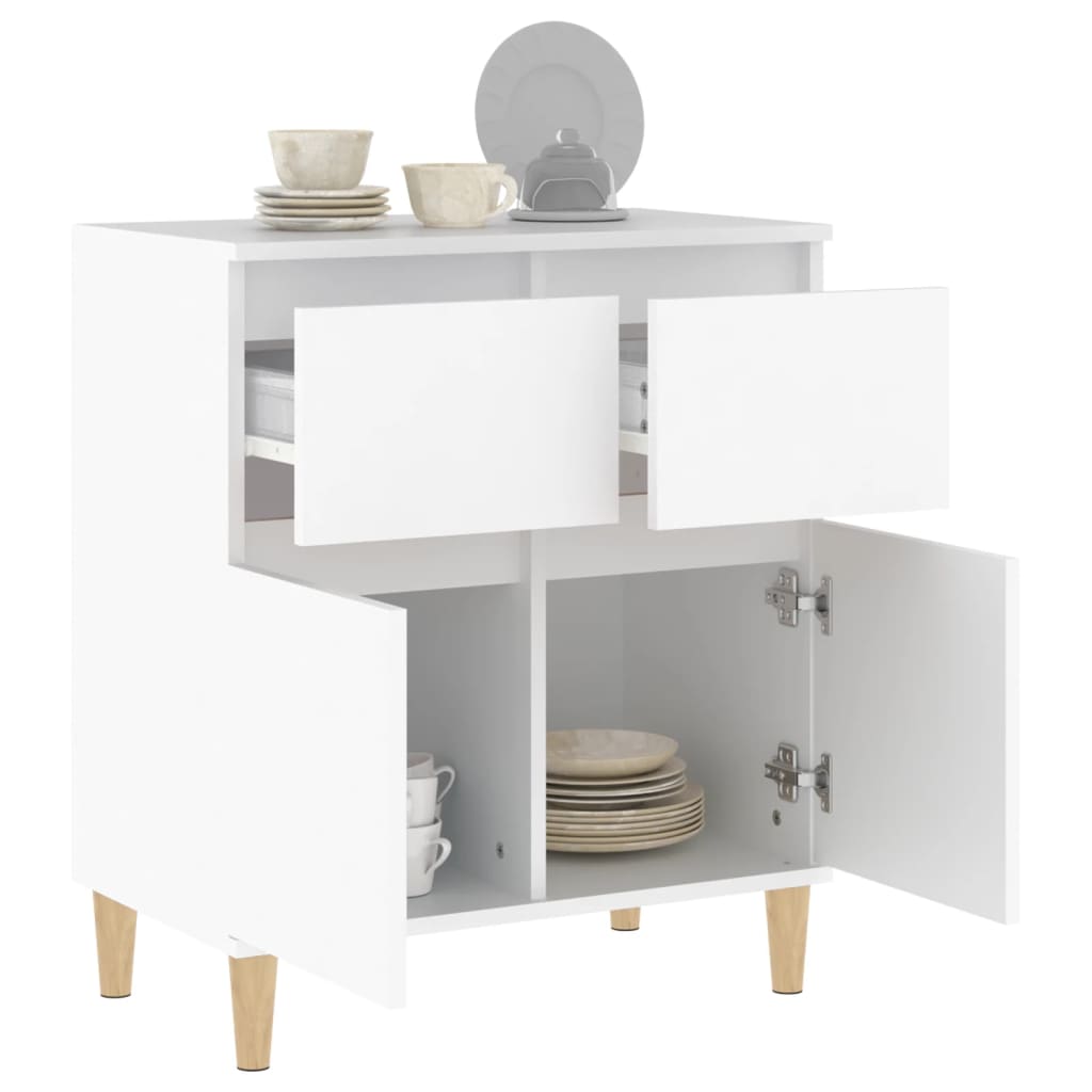 White buffet 60x35x70 cm Engineering wood