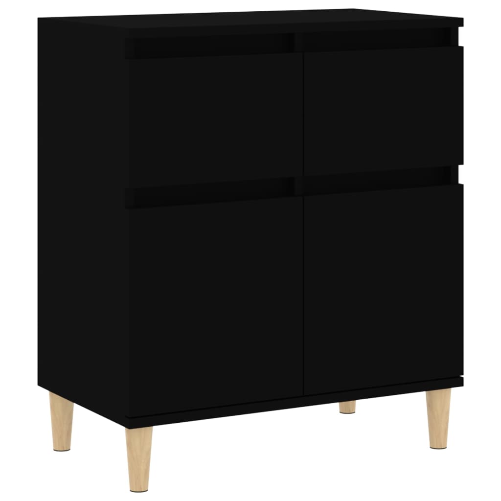 Black buffet 60x35x70 cm engineering wood