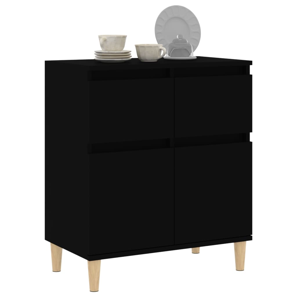 Black buffet 60x35x70 cm engineering wood