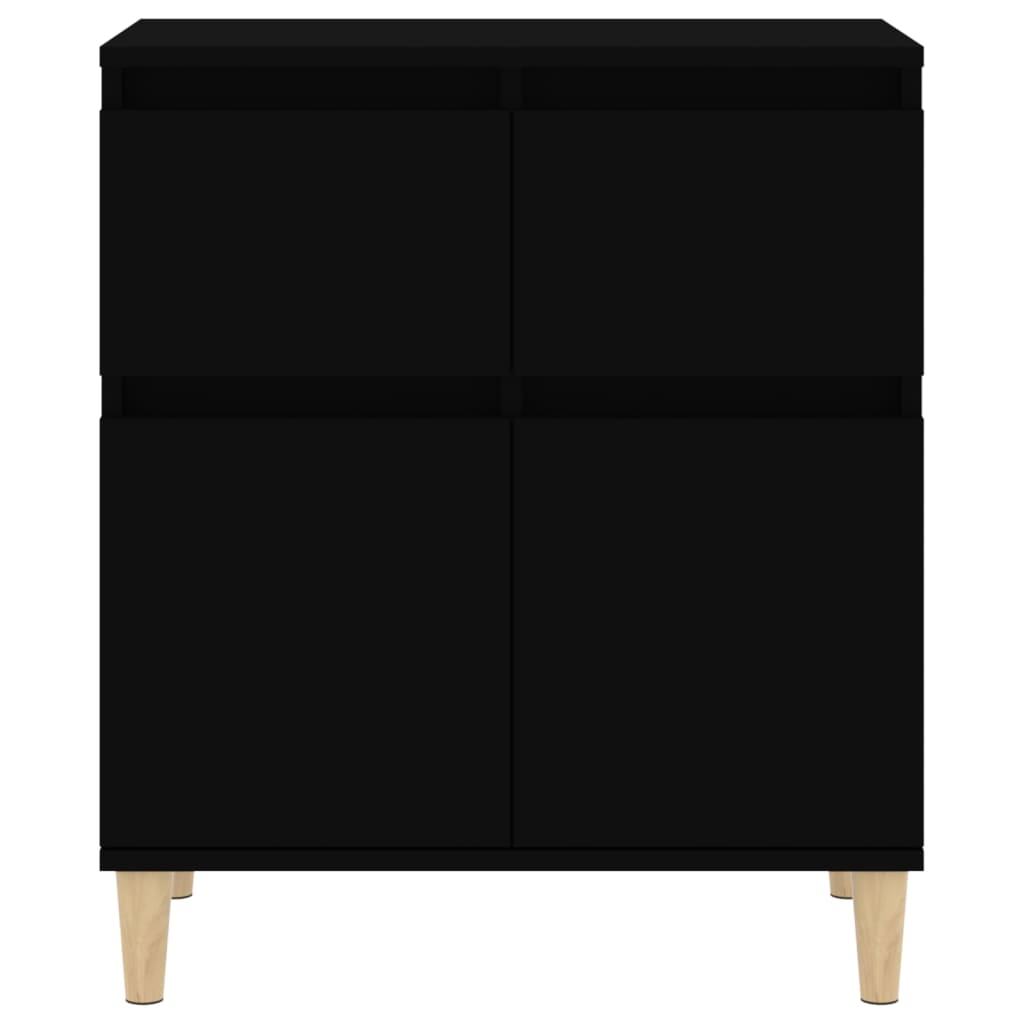 Credenza nera 60x35x70 cm MDF