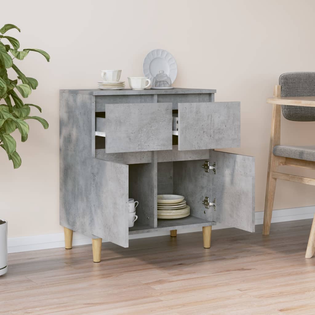 Credenza Grigio cemento 60x35x70 cm MDF