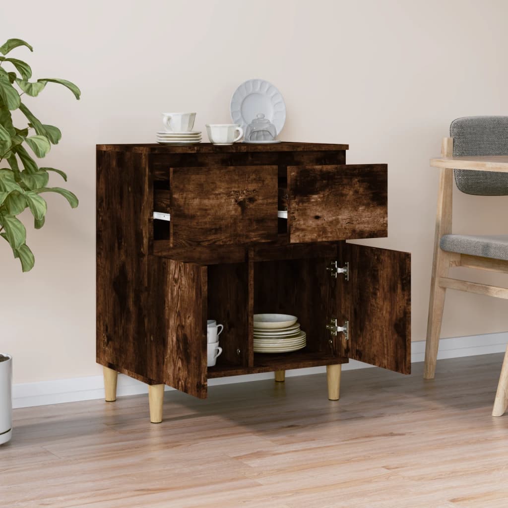 Credenza Rovere Affumicato 60x35x70 cm Multistrato