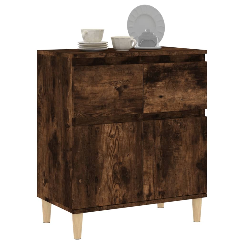 Credenza Rovere Affumicato 60x35x70 cm Multistrato