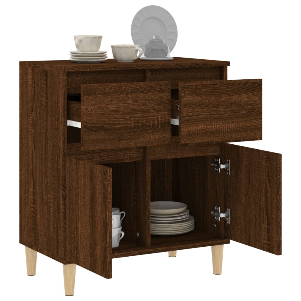 Buffet Chêne marron 60x35x70 cm Bois d'ingénierie