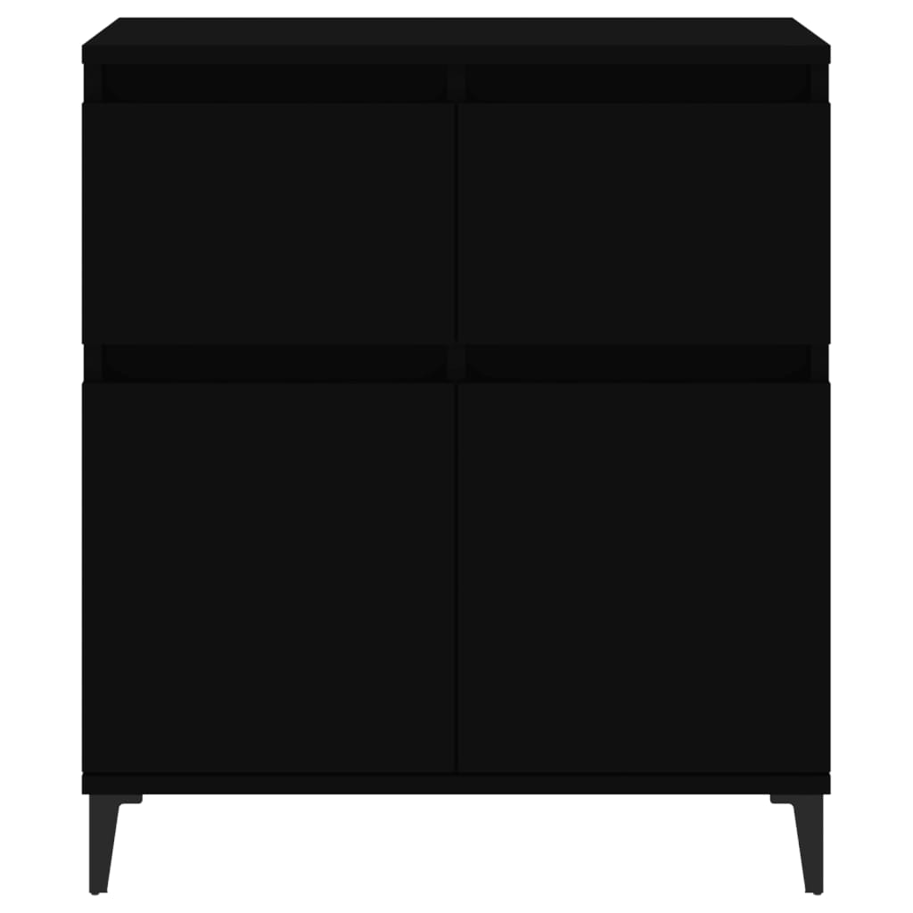 Black buffet 60x35x70 cm engineering wood