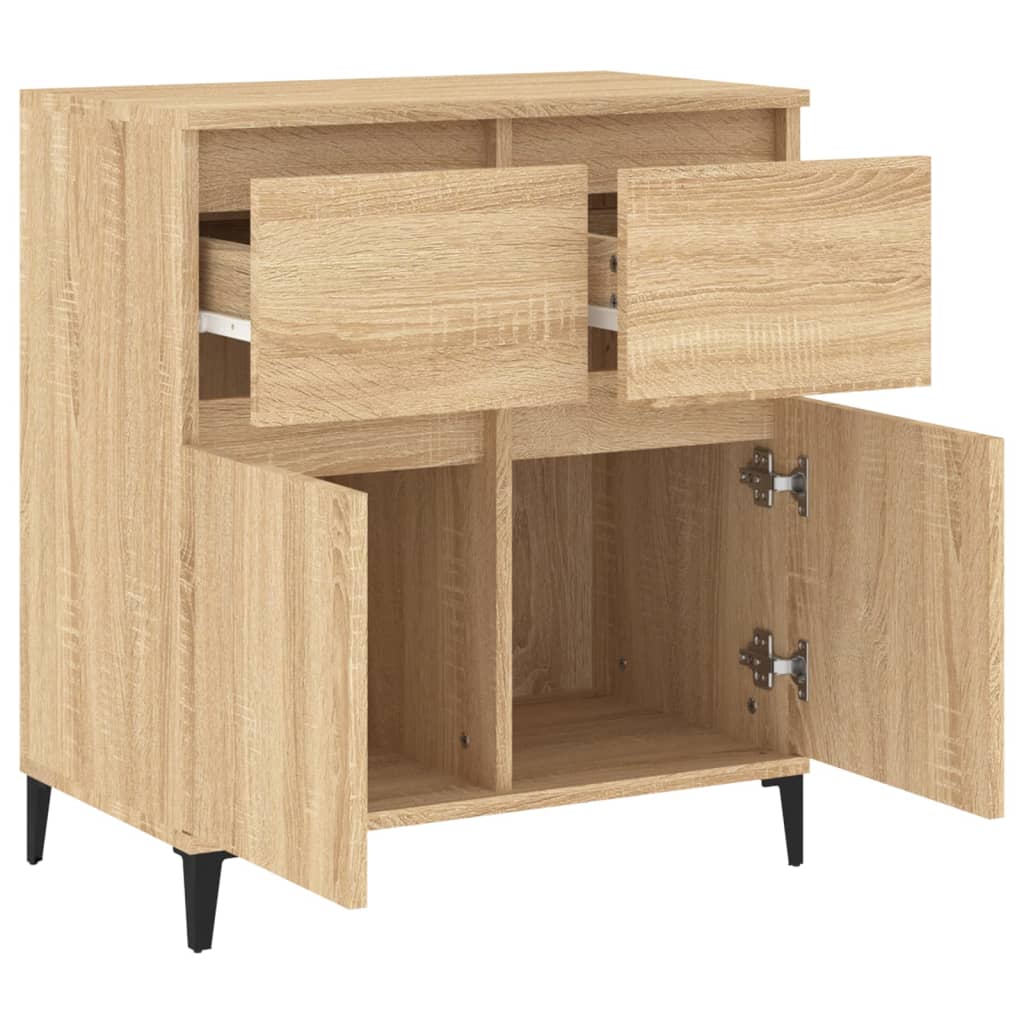 Credenza rovere Sonoma 60x35x70 cm MDF