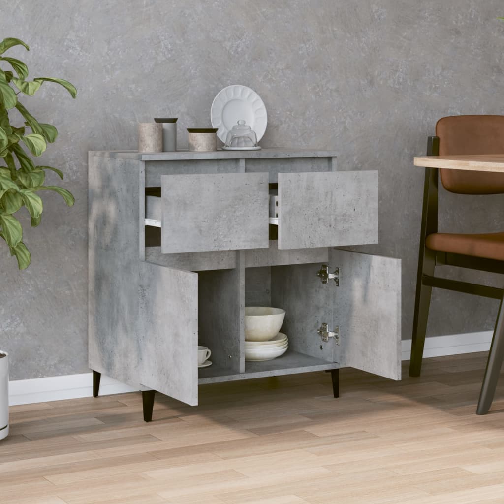 Credenza Grigio cemento 60x35x70 cm MDF