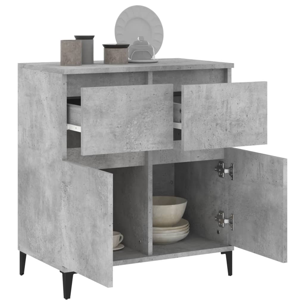 Buffet Gris béton 60x35x70 cm Bois d'ingénierie