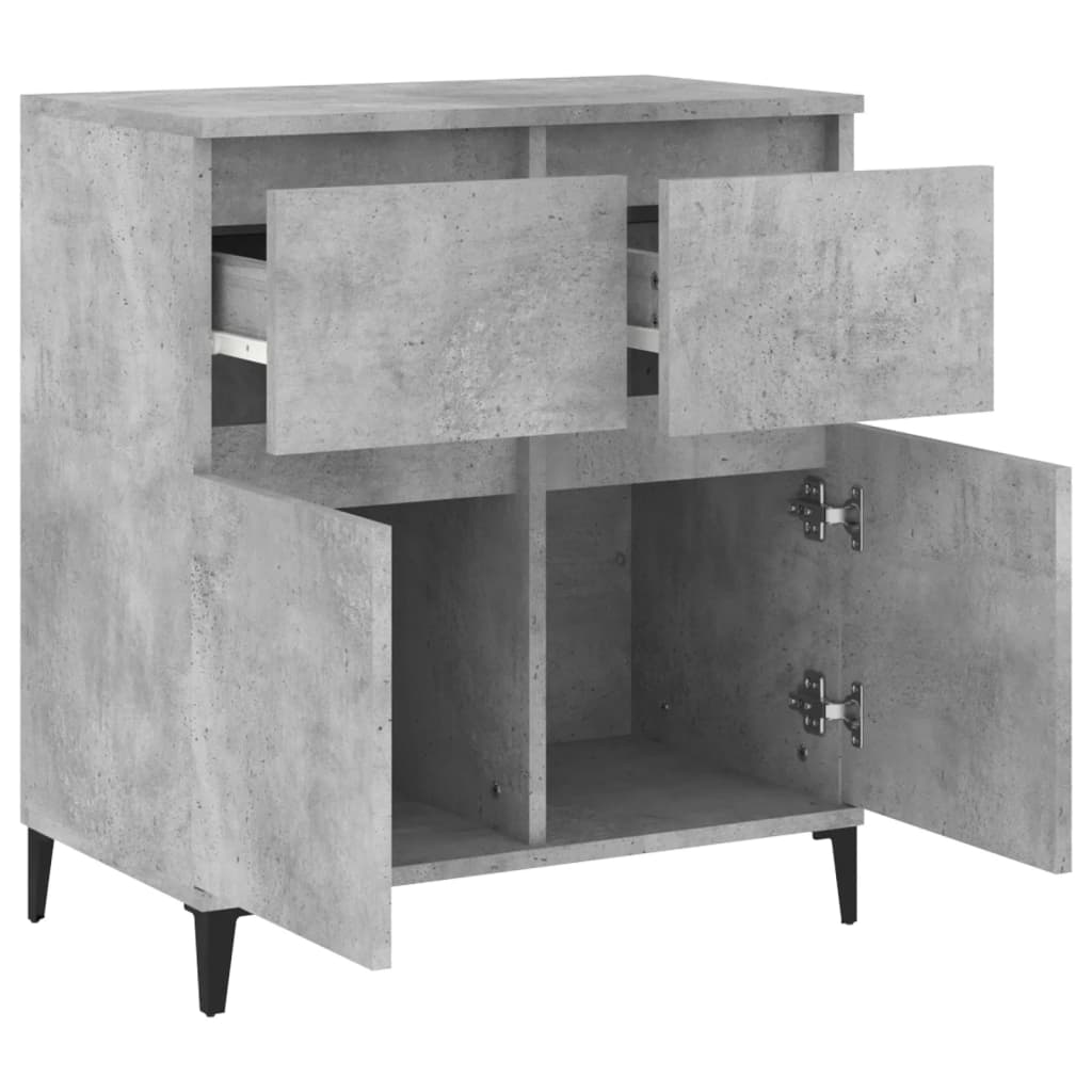 Credenza Grigio cemento 60x35x70 cm MDF