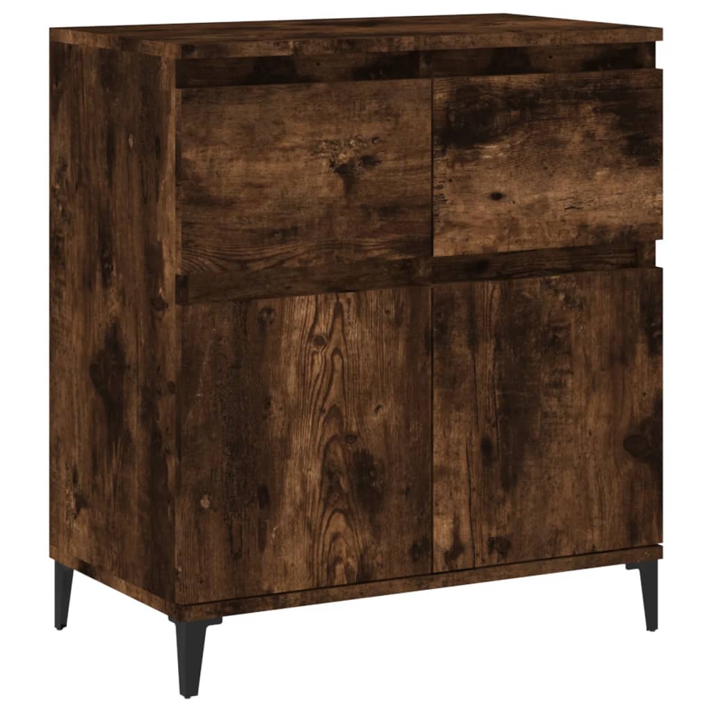 Buffet Chêne fumé 60x35x70 cm Bois d'ingénierie