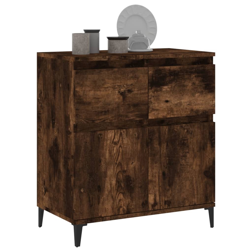 Buffet Chêne fumé 60x35x70 cm Bois d'ingénierie