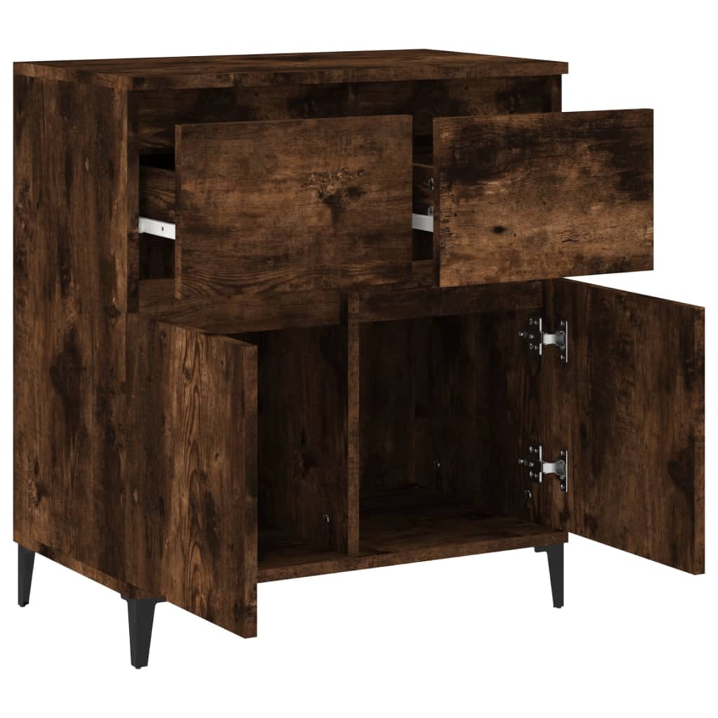 Buffet Chêne fumé 60x35x70 cm Bois d'ingénierie