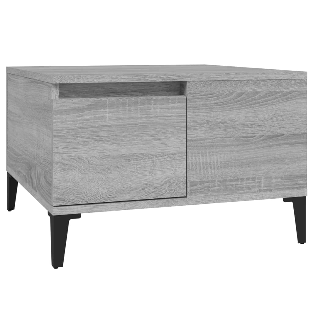 Sonoma gray coffee table 55x55x36.5 cm engineering wood