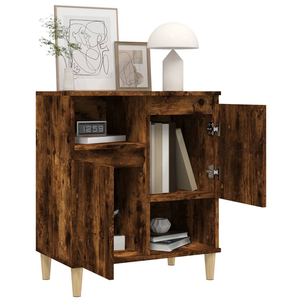 Buffet Chêne fumé 60x35x70 cm Bois d'ingénierie