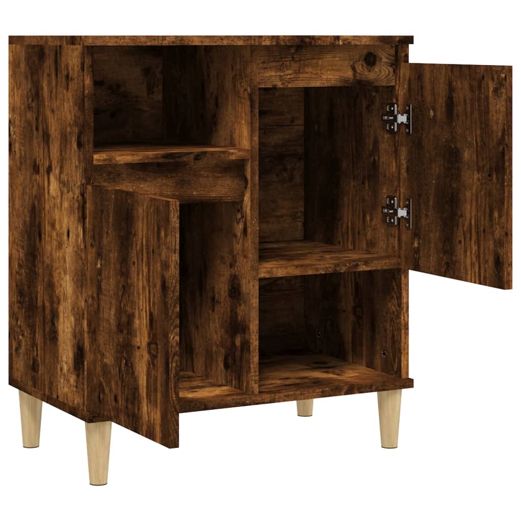 Buffet Chêne fumé 60x35x70 cm Bois d'ingénierie