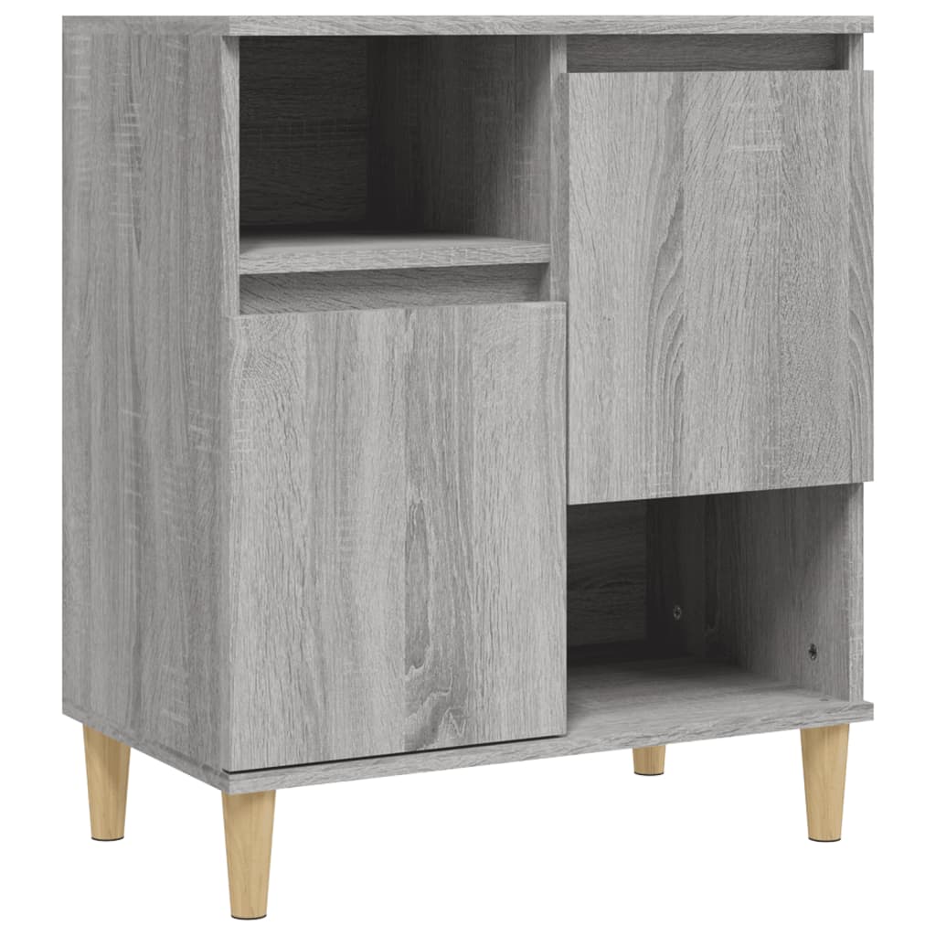 Credenza Sonoma grigia 60x35x70 cm MDF