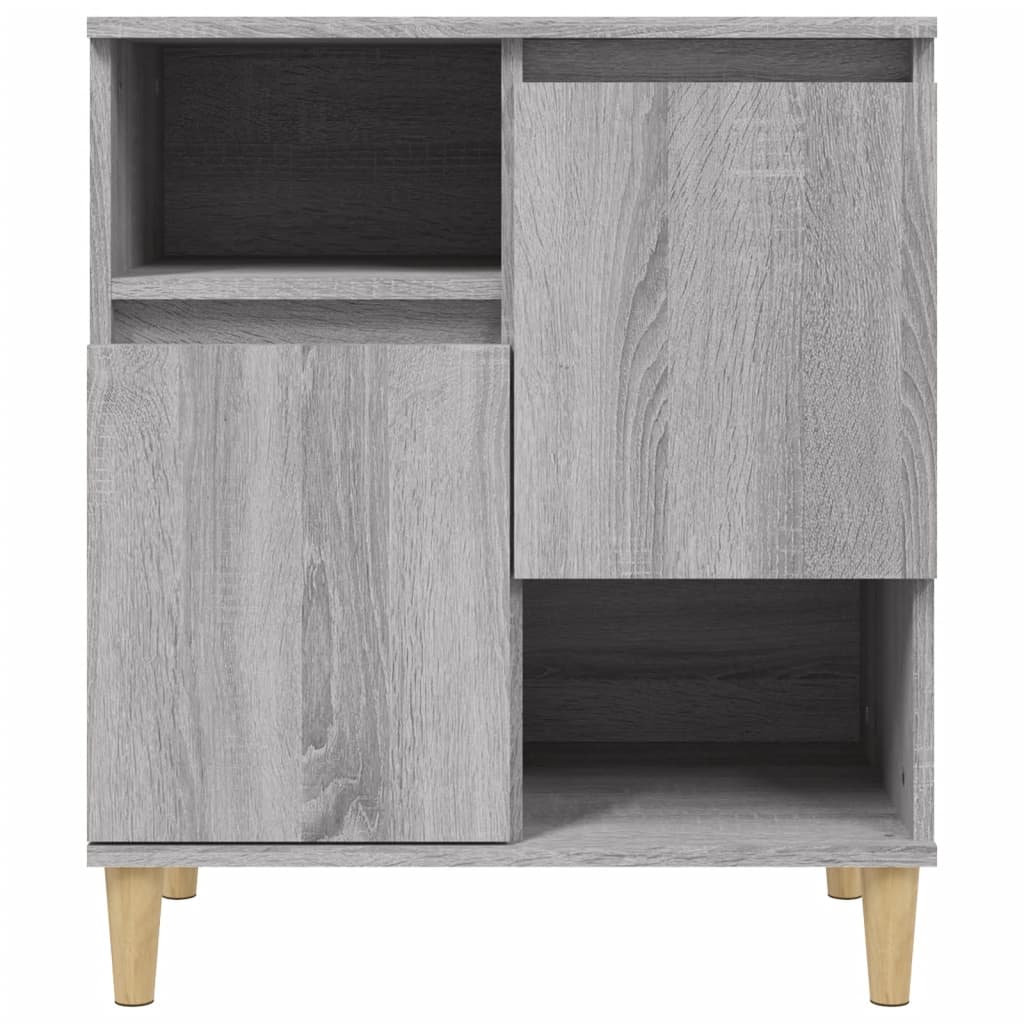 Credenza Sonoma grigia 60x35x70 cm MDF