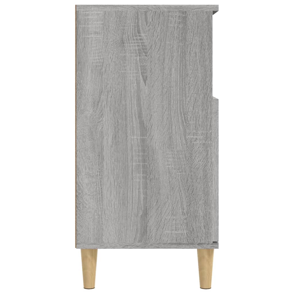 Credenza Sonoma grigia 60x35x70 cm MDF