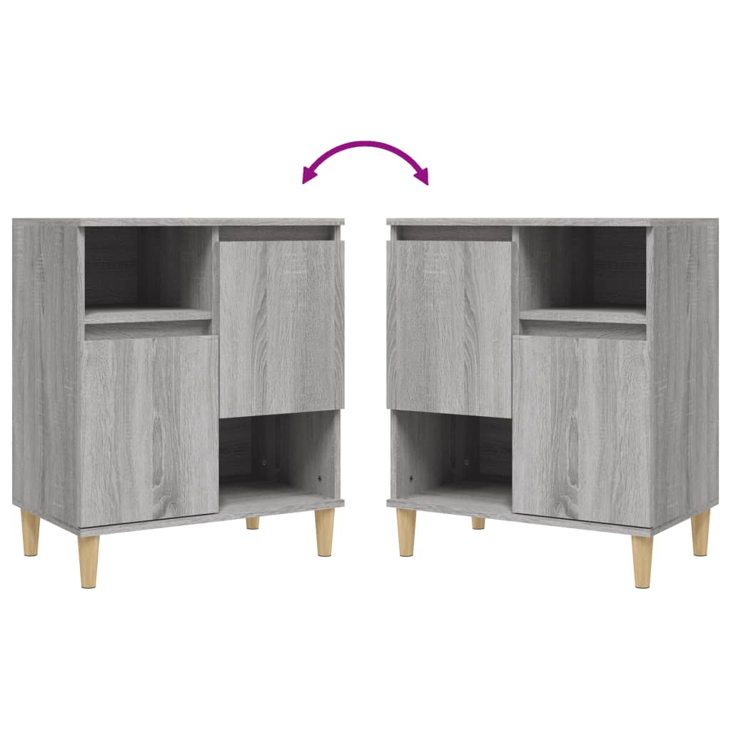 Buffet Sonoma gris 60x35x70 cm Bois d'ingénierie