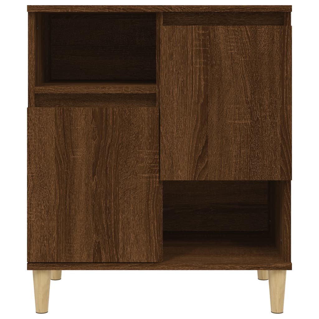 Credenza in rovere marrone 60x35x70 cm MDF