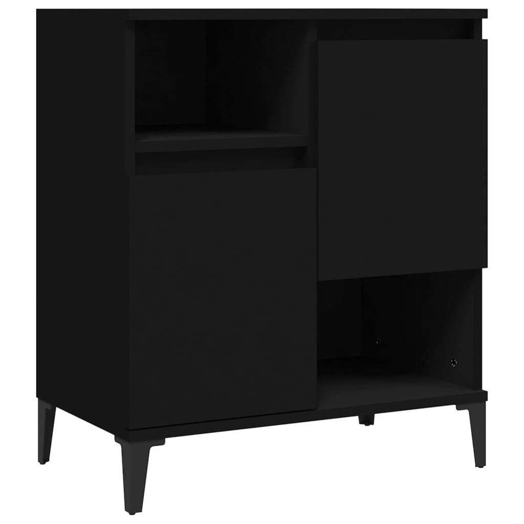 Black buffet 60x35x70 cm engineering wood