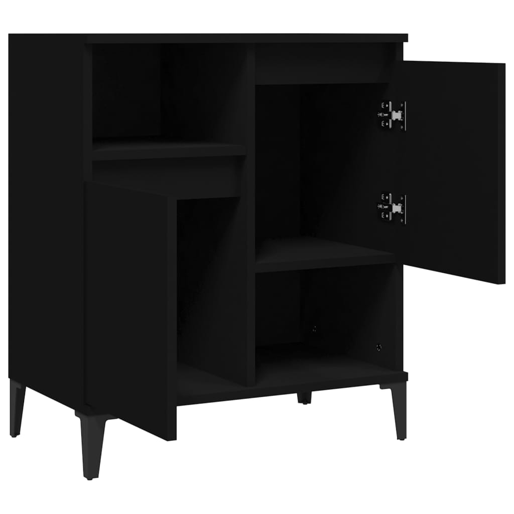 Black buffet 60x35x70 cm engineering wood