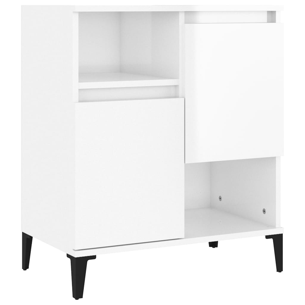 Brillantes weißes Buffet 60x35x70 cm Ingenieurholz