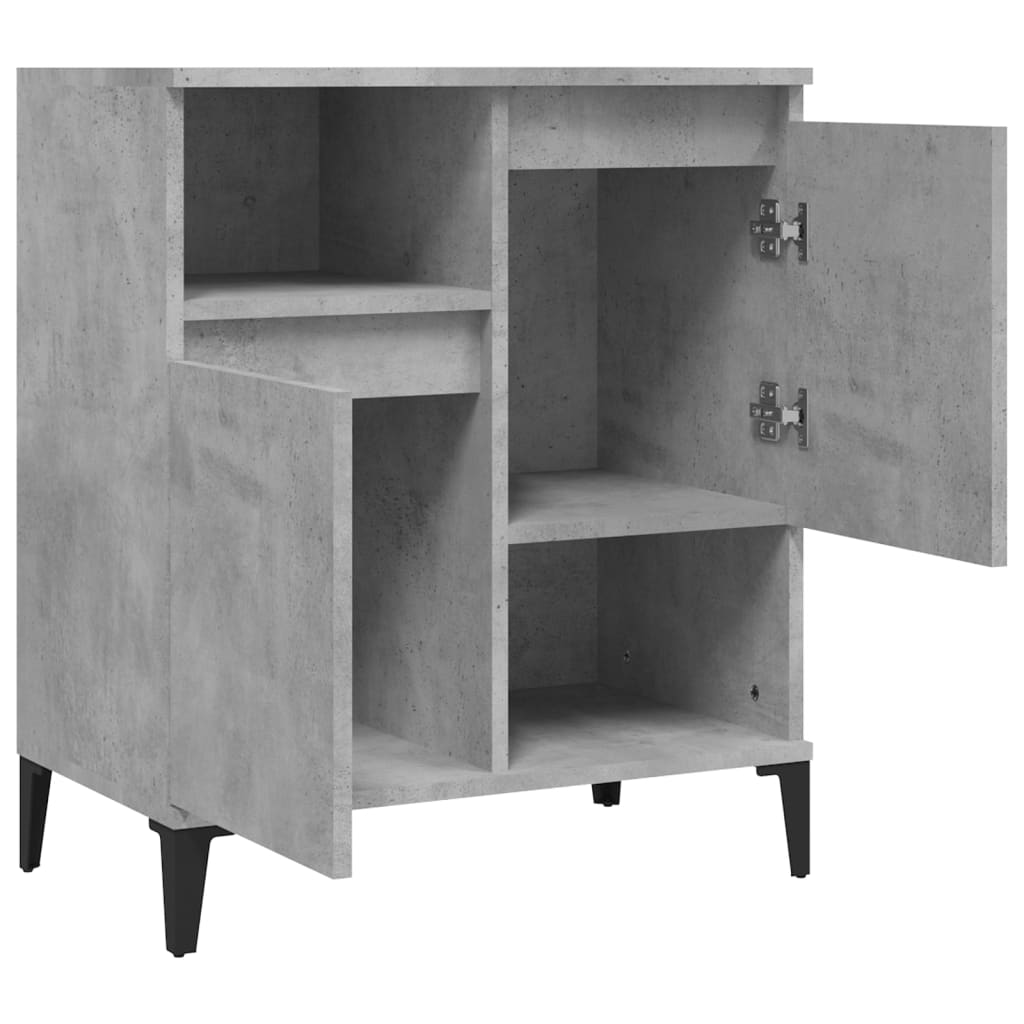 Buffet Gris béton 60x35x70 cm Bois d'ingénierie