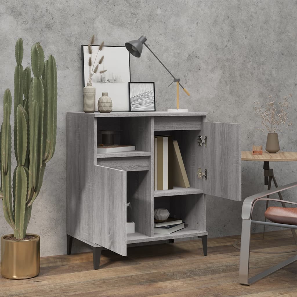 Sonoma Grey Buffet 60x35x70 cm ingegneristica legna