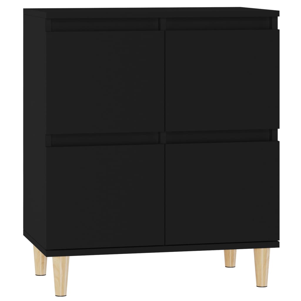 Black buffet 60x35x70 cm engineering wood