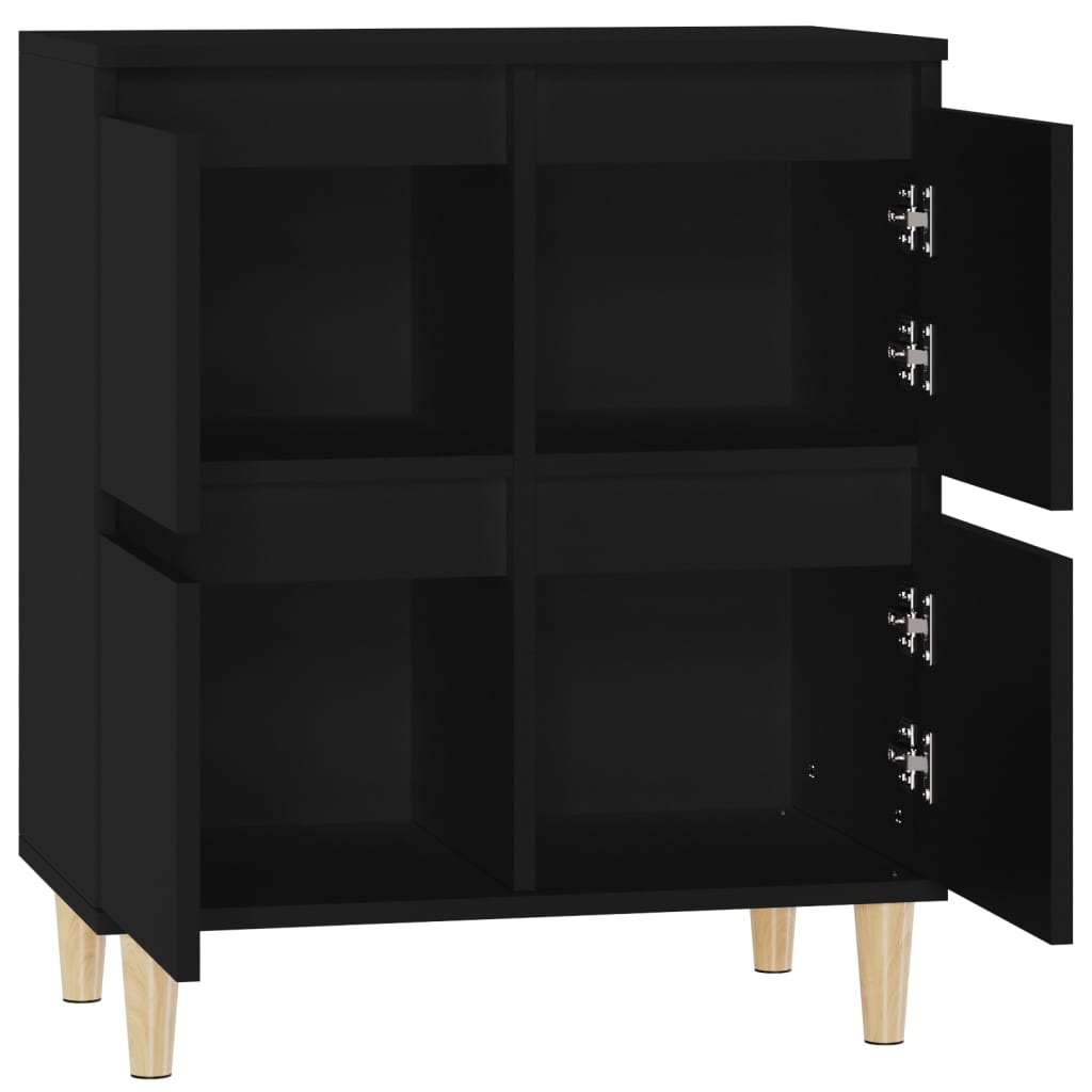 Black buffet 60x35x70 cm engineering wood