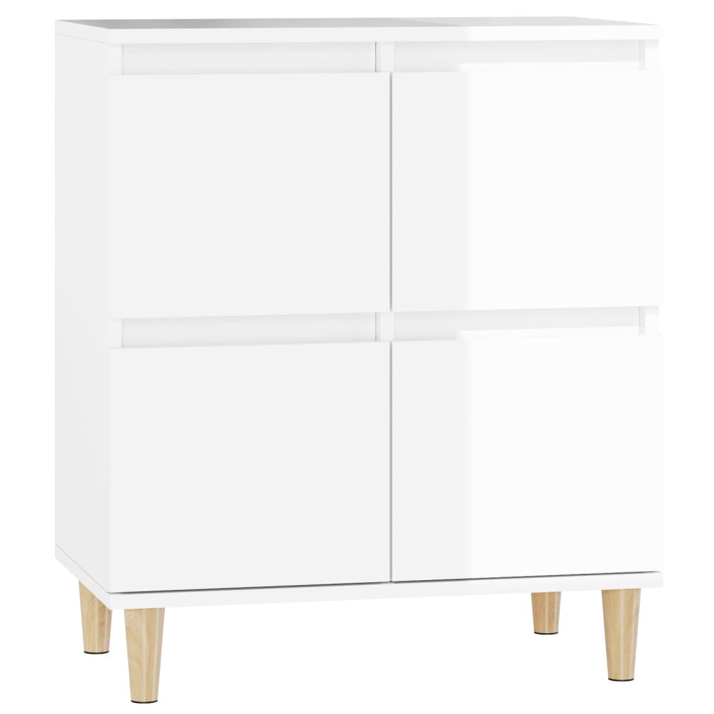 Buffet bianco brillante 60x35x70 cm ingegneria