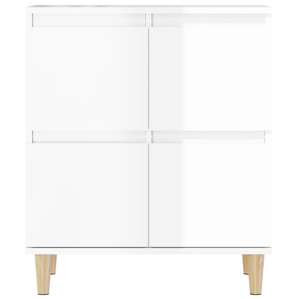 Buffet bianco brillante 60x35x70 cm ingegneria