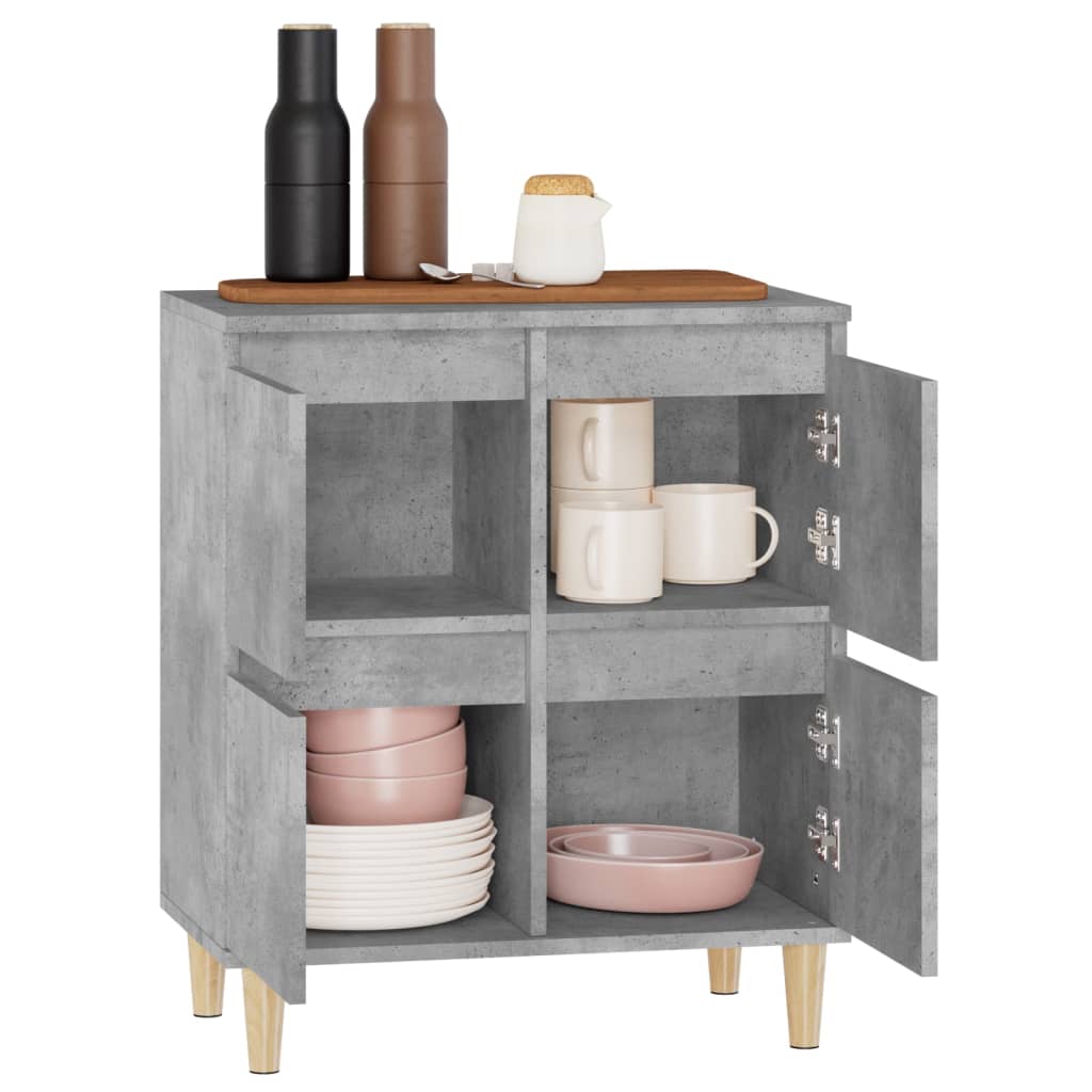 Concrete gray buffet 60x35x70 cm Engineering wood