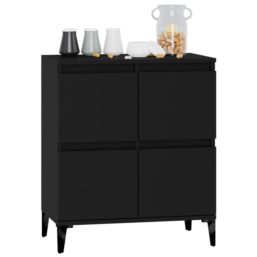 Black buffet 60x35x70 cm engineering wood