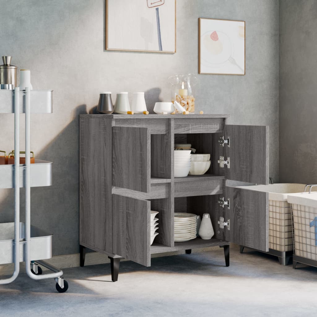 Sonoma Grey Buffet 60x35x70 cm ingegneristica legna