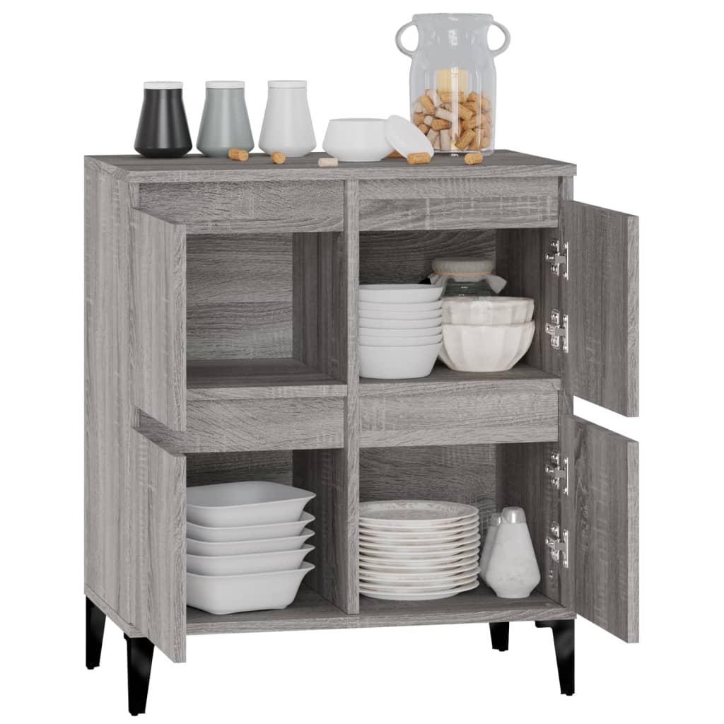 Sonoma Grey Buffet 60x35x70 cm ingegneristica legna