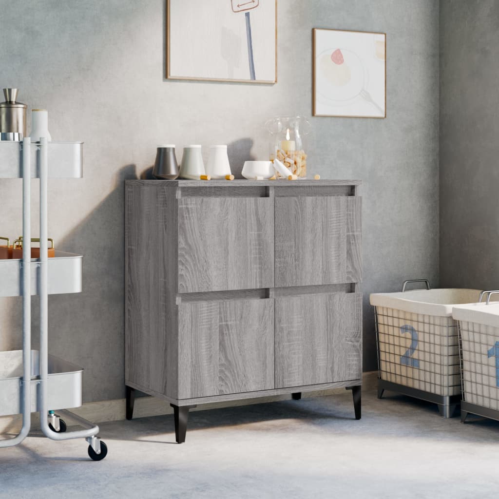 Sonoma Grey Buffet 60x35x70 cm ingegneristica legna