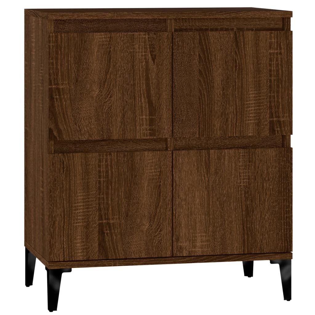 Credenza in rovere marrone 60x35x70 cm MDF