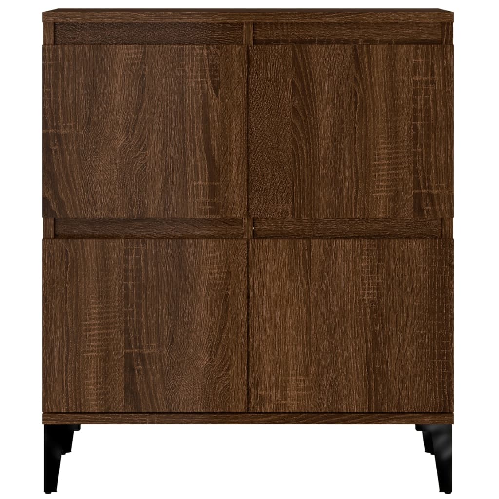 Credenza in rovere marrone 60x35x70 cm MDF