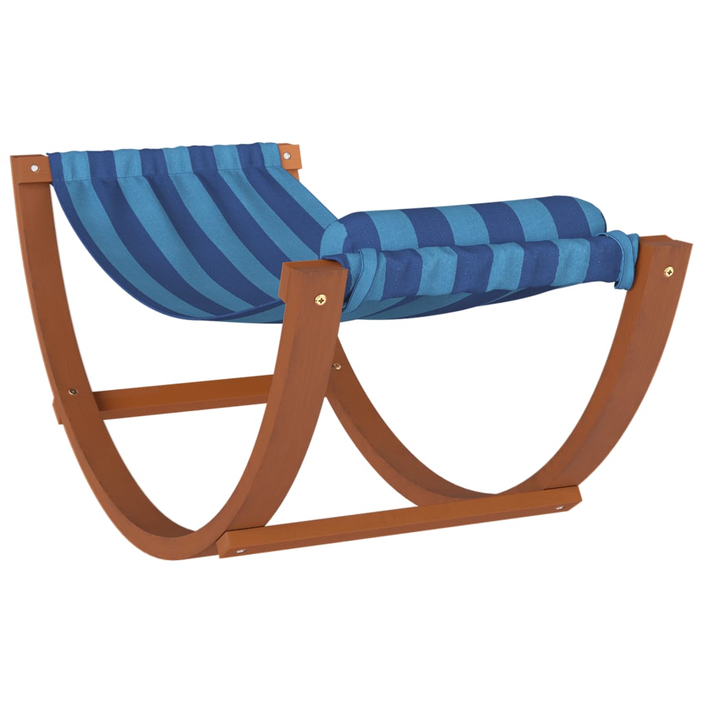 Children's rocking hammock blue scratch fabric