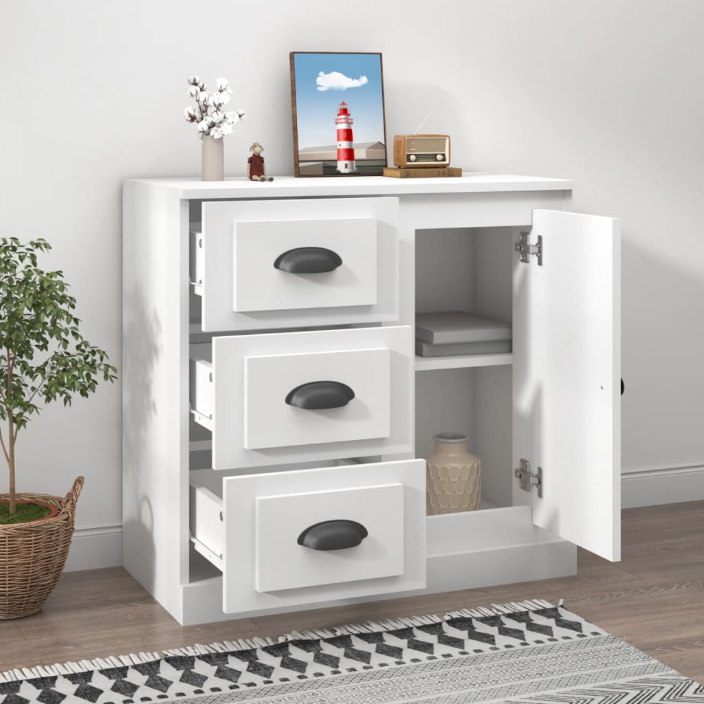 White buffet 70x35.5x67.5 cm engineering wood