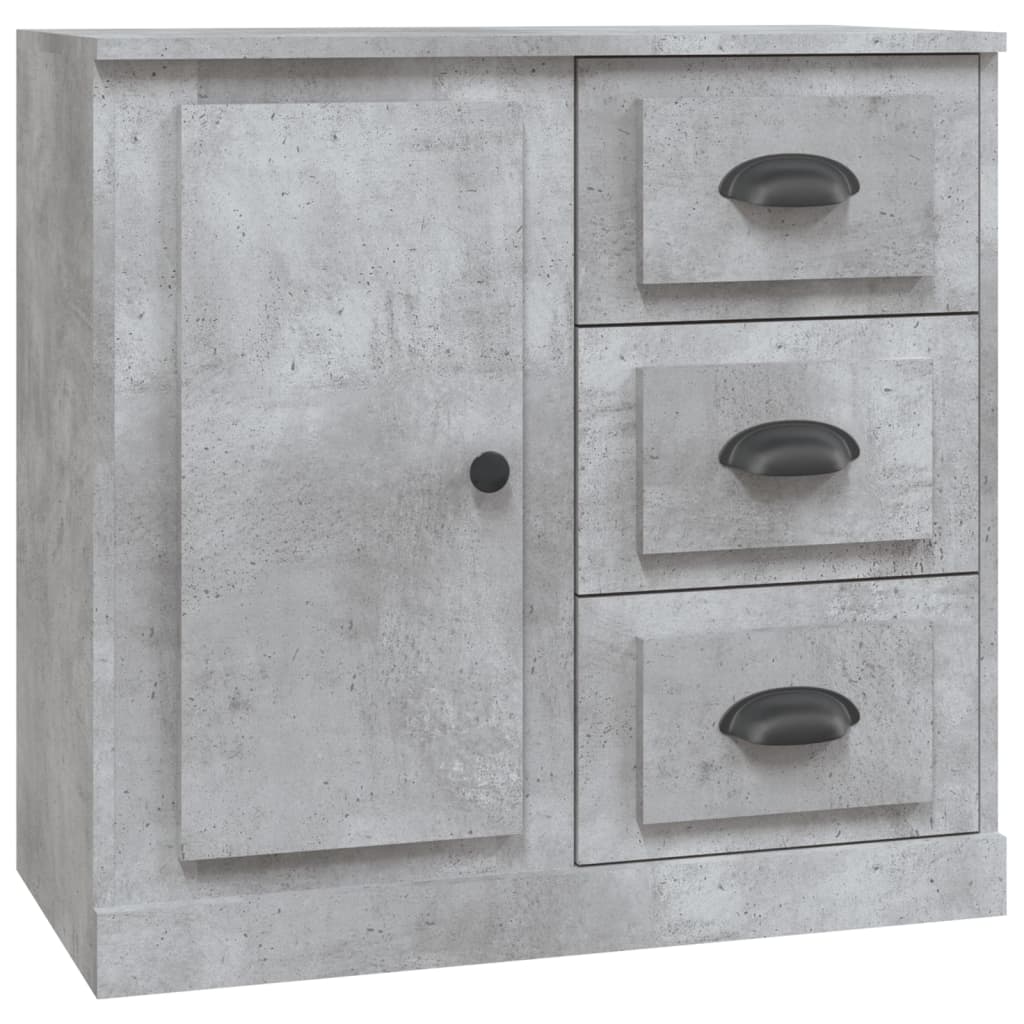 Credenza grigio cemento 70x35,5x67,5 cm in multistrato