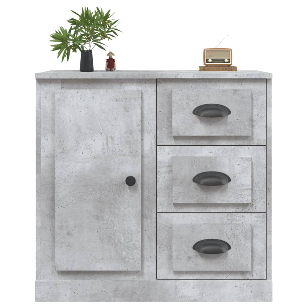 Credenza grigio cemento 70x35,5x67,5 cm in multistrato