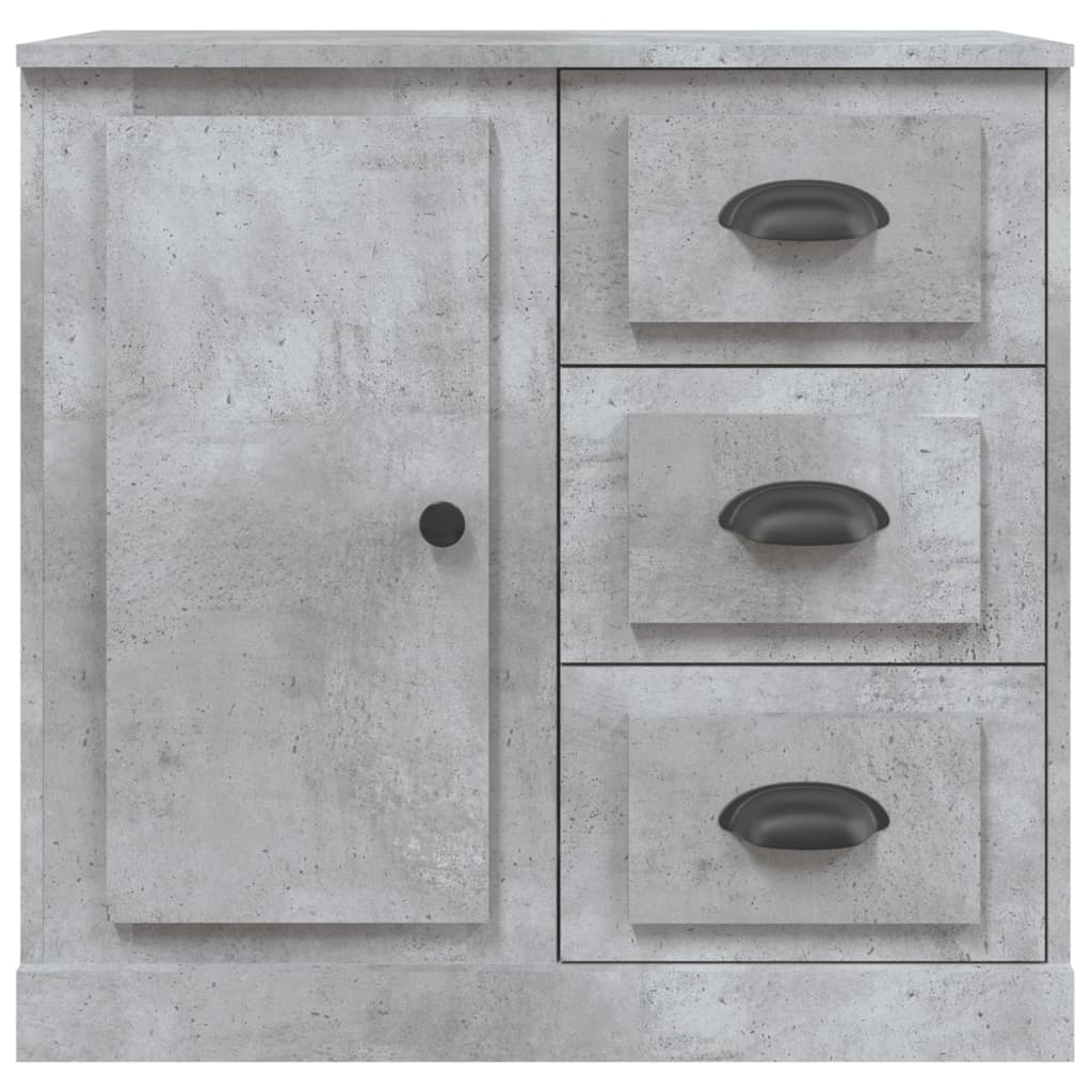 Buffet gris béton 70x35,5x67,5 cm bois d'ingénierie