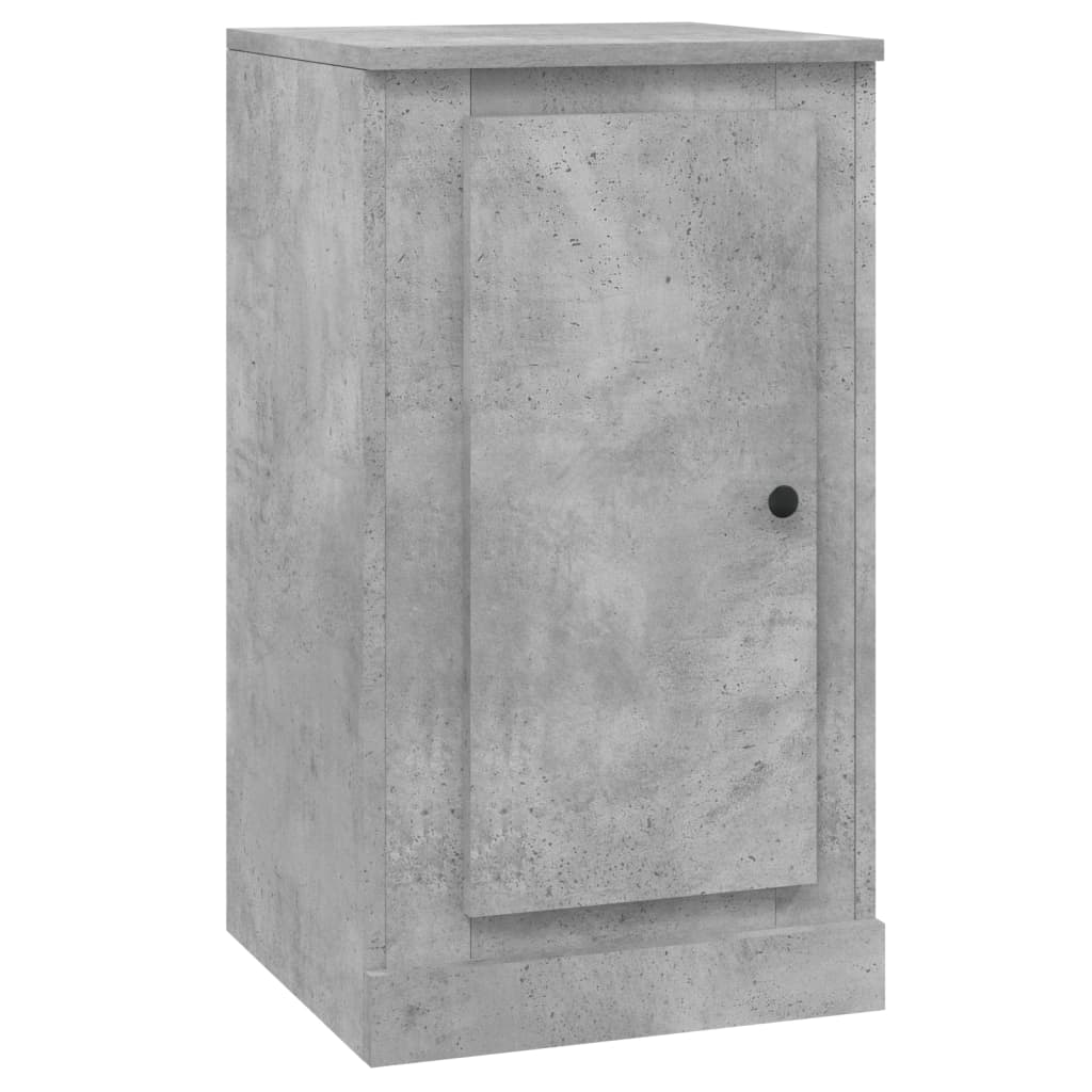 Buffet gris béton 37,5x35,5x67,5 cm bois d'ingénierie