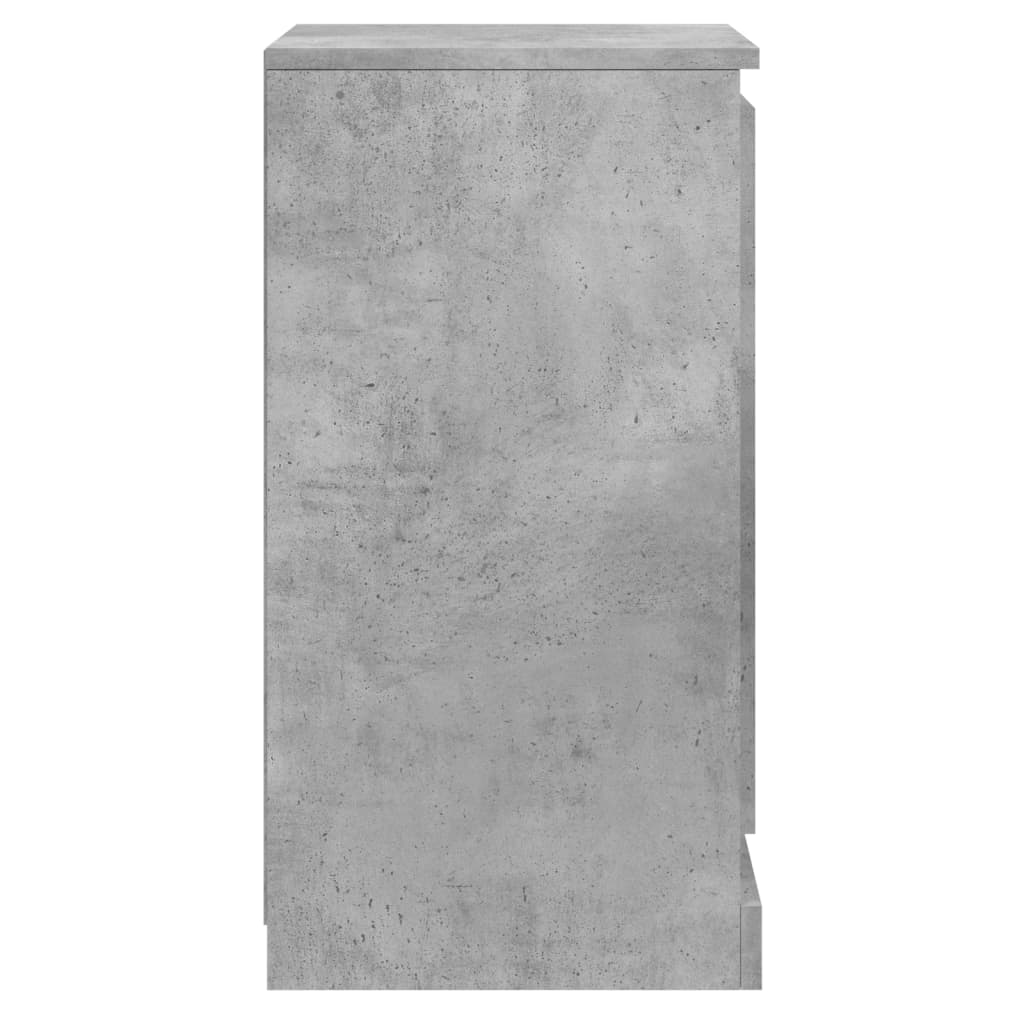 Credenza grigio cemento 37,5x35,5x67,5 cm in multistrato