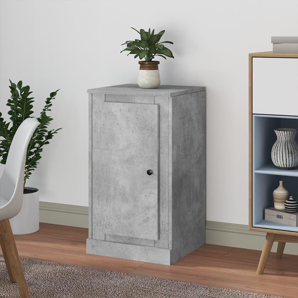 Credenza grigio cemento 37,5x35,5x67,5 cm in multistrato