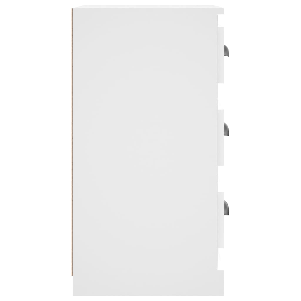 Credenza bianca 36x35,5x67,5 cm in derivati ​​del legno
