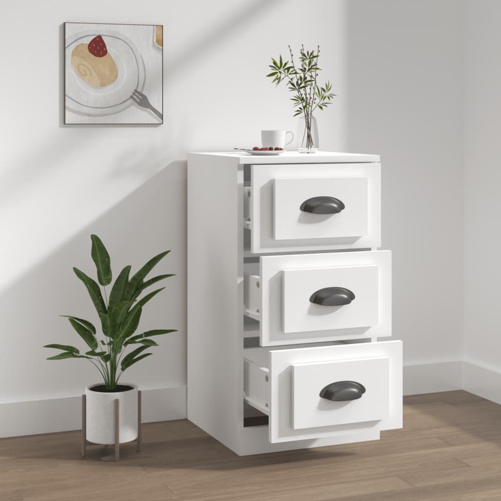 White buffet 36x35.5x67.5 cm engineering wood